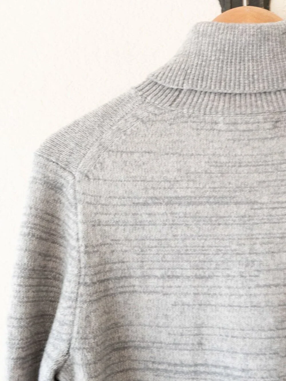 J Crew Mercantile Gray Turtleneck Sweater M Wool Blend Knit Cozy Winter